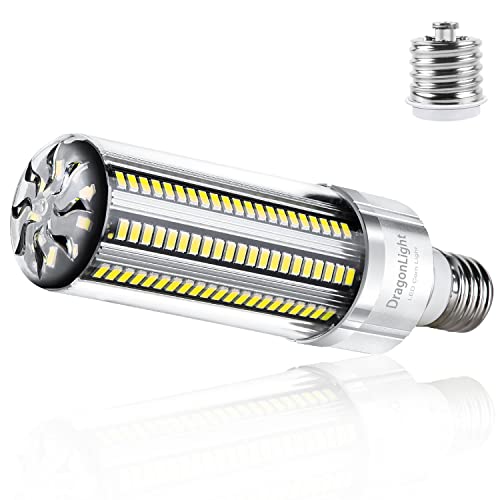 DragonLight 54W Super Bright Corn LED Light Bulb (400 Watt Equivalent) - E26/E39 Mogul Base LED Lamp - 6500K Daylight 6,500 Lumens for Large Area Commercial Ceiling Lighting [Mini Sun 3]