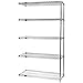 Wire 5 Shelf ADD-ON KIT Chrome 54in