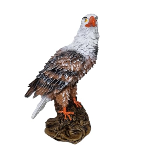 Águia Gavião Espanta Pombo em Resina Estatueta aguia decoração