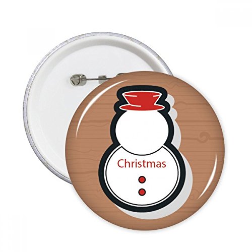 Badge bouton de Noël bonhomme de neige multicolore pins vêtement S 5pcs