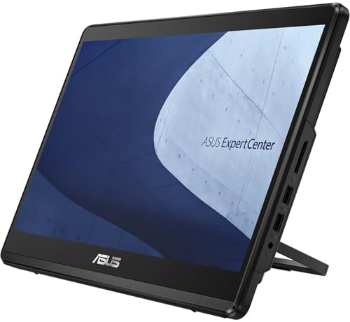Image of Asus ExpertCenter E1 E1600WKAT-BMR143X All-in-One Computer - Intel Celeron N4500-4 GB - 128 GB SSD - 15.6 inch Touchscreen - Desktop - Black - Intel Chip - Windows 11 Pro - UHD Graphics DDR4 SDRAM - 65