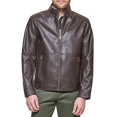 Image of DOCKERS Men's The Dylan Faux Leather Racer Jacket