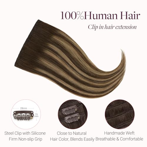 Image of GOO GOO Clip in Hair Extensions Real Human Hair Back Fill Extension 2Pcs