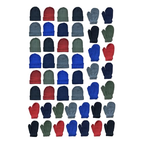 Image of YACHT & SMITH Kids Winter Beanie Hat Bulk Pack Warm Acrylic Cap