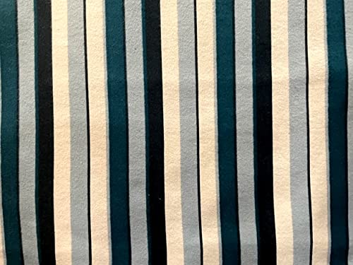 'NUGGLEBUDDY NEW! Microwavable Moist Heat & Aromatherapy Organic Rice Pack,.Beautiful OCEAN STRIPE Flannel with SPEARMINT EUCALYPTUS Aromatherapy. Nature's Approach to Pain Relief!