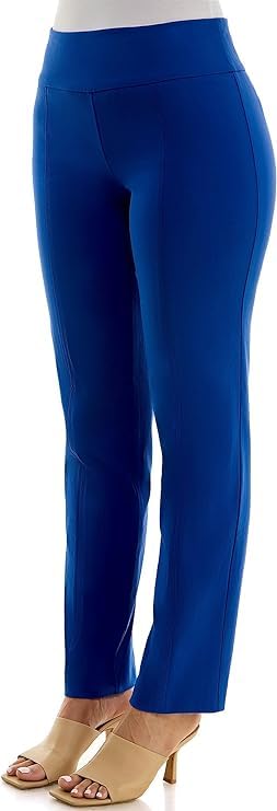 Zac & Rachel Women's Millennium Fabric Pull-On Slim Leg Pant, Surf The Web, 14S3