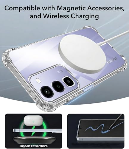 Image of Jkobi Shockproof Crystal-Clear Back Cover for Realme P4R 5G | Realme Narzo 100X 5G (Magsafe Wireless Support | Drop & Camera Protection | Hard Polycarbonate)