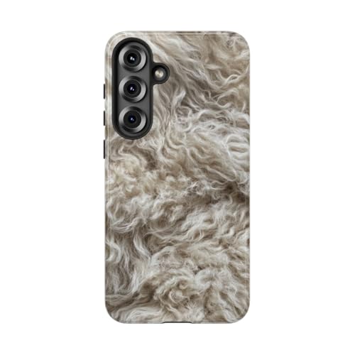 Peau de mouton bouclée coque Samsung Galaxy S25 Plus