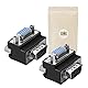 2X Rechtwinkliger VGA-Adapter 15-poliger SVGA-Anschluss