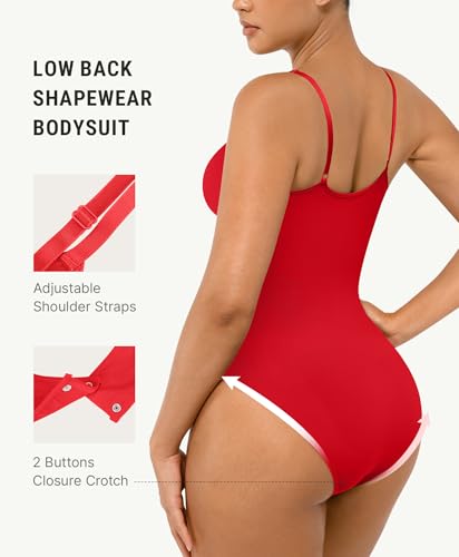 Image of FeelinGirl Shapewear Bodysuit Tummy Control Body Shaper for Women