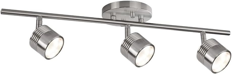 Kuzco Lighting TR10022-BN Lyra - 17W 3 LED Track Light-5.75 Inches Tall and 4.88 Inches Wide, Finish Color: Brushed Nickel