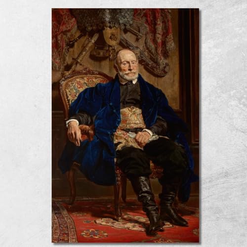 Tableau Jan Matejko Portrait de Piotr Moszynski pour deco bureau elegante
