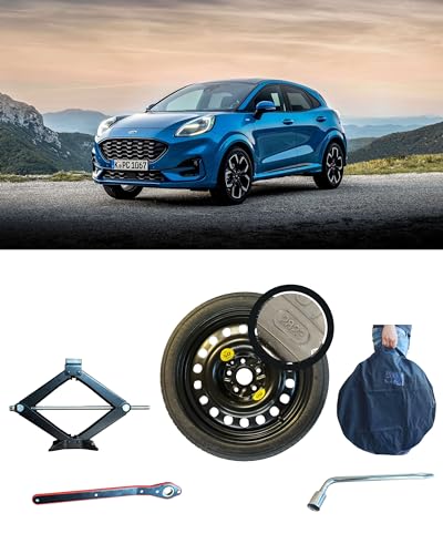 Kit Ruotino Di Scorta 16" D'Angelo Compatibile Con Ford Puma Con Cric Chiave E Sacca Ok Megabox