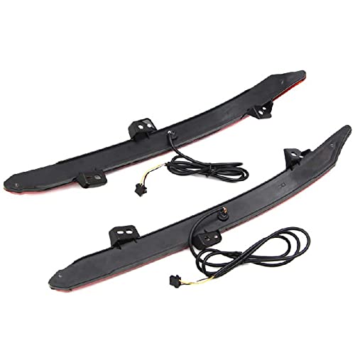 2pcs luzes LED para 2018-2022 Accord Red Lens Retrovisor Bumper Refletor Quadrado LED Sequencial Luz