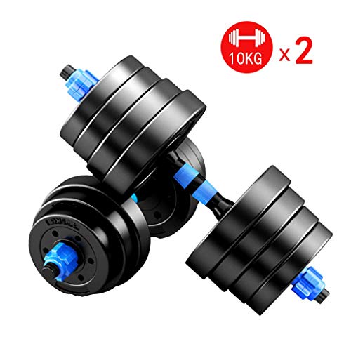 Summerone Dumbbells Pairs 3-44 lbs Adjustable Dumbbell Weight Set Barbell Lifting with 2 Connector...