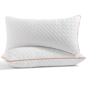 Twirest Kopfkissen 40x80cm（2er Set）, Memory Foam Kissen - gefülltes Schlafkissen, Höhenverstellbares Kopfkissen mit Reißverschluss, Abnehmbarer/Waschbarer Kopfkissenbezug