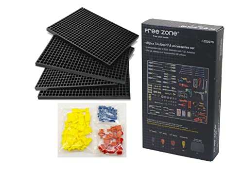 Free Zone 68-Piece Large Pegboard Socket Tools Organizer Set