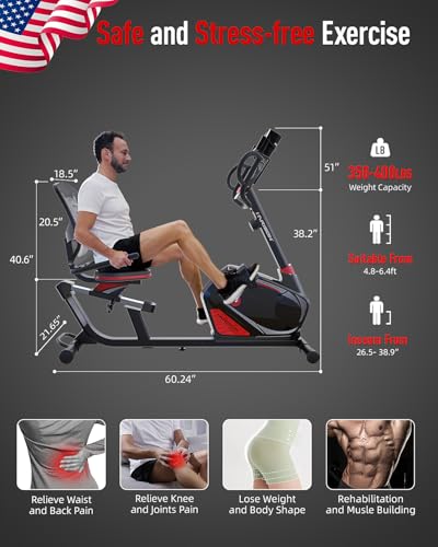 Harison HR-B8 RECUMBENT EXERCISE BIKE Pro Recumbent Exercise Bike 400 Lbs Capacity thumb #3