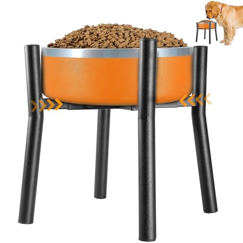 PROERR Lifted Dog Bowl Stand - Without Bowls, Single Raise ...