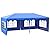 Outsunny 10' x 20' Large Party Tent, Outdoor Event Shelter, Gazebo Canopy with 4 Removable Window Sidewalls for Weddings, Blue