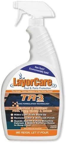 LayorCare TR3-800-PT - Pool Tile Sealer, Restorer, & Protectant for Pool Tiles - Wet Look Tile Sealer to Restore Pool Tile 1 Pint