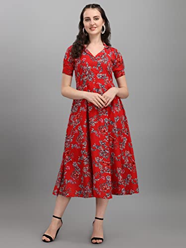 Image of Wedani Women's Chiffon A-Line Maxi Dress