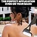 ZJchao Lotion Applicator for Back, Back Lotion Applicator, Foldable Long Handle Roller Curved Anti Slip Grip for Sunscreen Sunblock Ensuring an Even Application