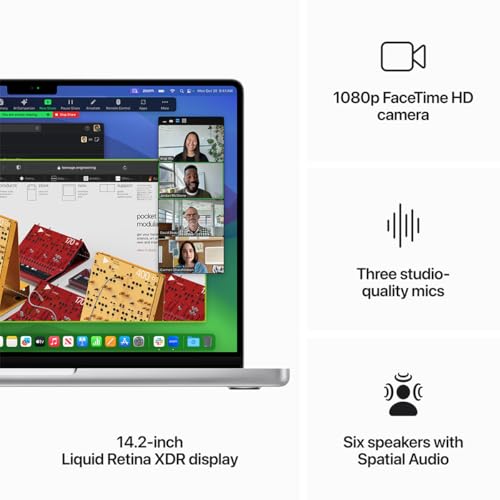 Image of Apple MacBook Pro 14.2 inch with M3 Pro Chip (Late 2023) - Silver, 11-Core / 14-Core, 18GB, 96W Adapter, 512GB SSD