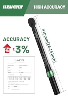 LLAVETOR 3/8" Dinamometrica, 10-110 NM Chiave Dinamometrica Precisione ±3% con 72 Denti, Chiave Dinamometrica per Bici, Moto e Auto Manutenzione del Veicolo