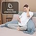 MOON PARK Pregnancy Pillow - Incredibly Smooth and Soft Cooling Cover I Shaped Full Body Maternity Pillow with Removable Cover - Support for Side, Back, Legs, Belly, HIPS - Grey