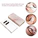 Eyelash Grafting Pallet with Cover, Dust-proof Acrylic Lash Tile holder, Eyelash Extensions Storage Gasket Pads for Beauty Artist Salon Beginners (Marble Pink)