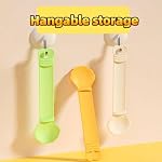 2pcs Cat Strip Feeder, Happy Spoon for Cats, Lickable Squeezable Creamy Treat, Wet Treats Dispenser, Cat Treat Spoon Squeeze, (Beige&Green/Beige&Orange) - Image 6