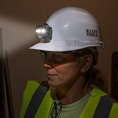 Klein Tools 56062 Rechargeable Led Headlamp / Worklight For Klein Hardhats, 300 Lumens, All-Day Runtime, 3 Modes, For Work And Outdoors #TOP2