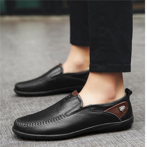 Dress Shoes for Men Men's Casual Leather Loafers Slip-On Driving Shoes for Comfort and Style2