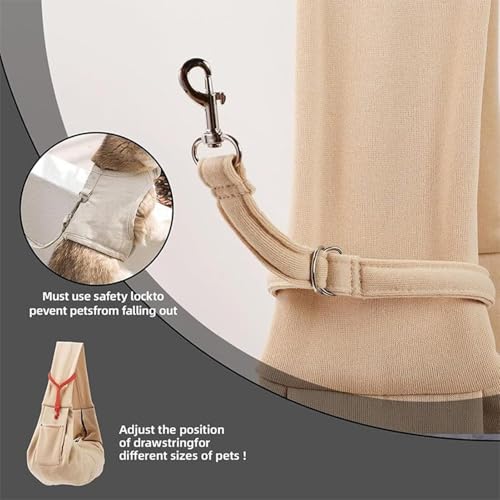Transportador portátil para perros pequeños con correa ajustable 7