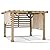 Sunjoy Cedar Pergola 10 x 11 ft. Wooden Hot Tub Pergola with Adjustable Canopy and Privacy Screen by SummerCove