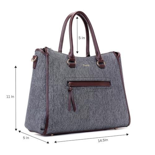 Image of EXOTIC Elara Structured Tote Handbag for Women | Spacious Work & Laptop Purse