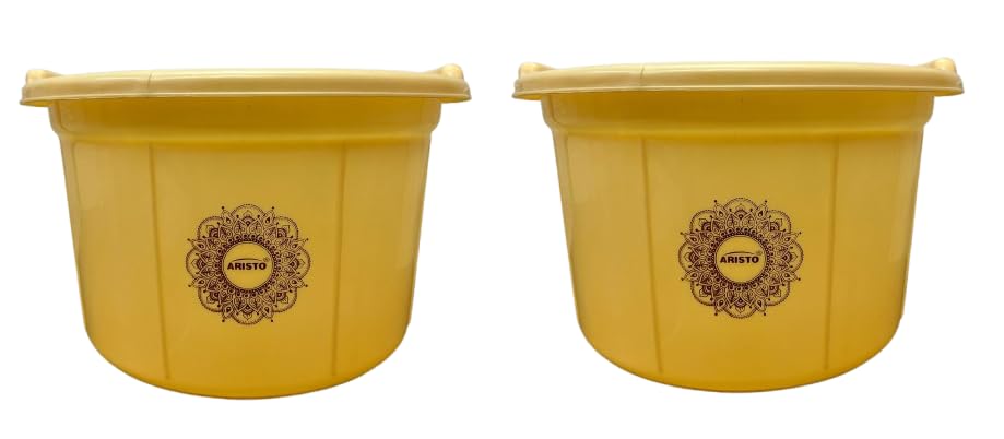 Image of Aristo Multipurpose Plastic Tub 32 Ltr Aqua peach Combo