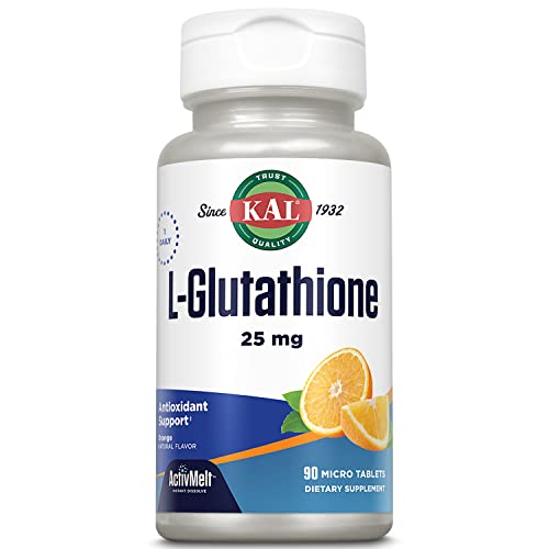 Kal 25 Mg L-glutathione Tablets, Orange, 90 Count