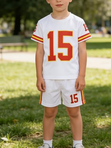 Image of 4 Pcs Boys Clothes Athletic Outfits Set Shorts and Performance T-Shirt Crew Neck Summer Kids Outfit Size 4-12Y