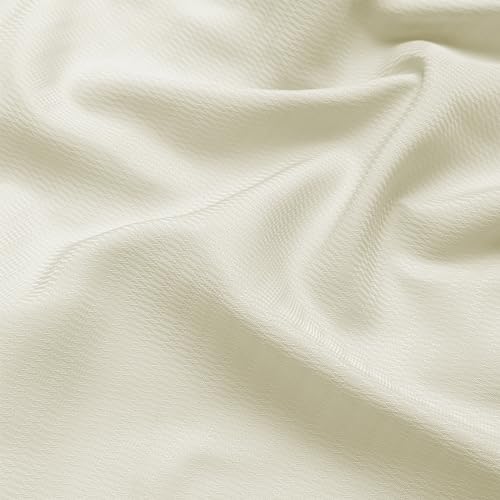 Visillos dormitorio modernos Ystyle beige de voile con ojales 3