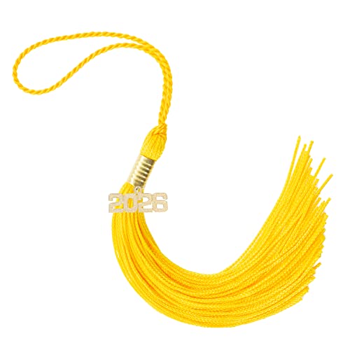 2026 Gold Graduation Tassel - Every School Color Available -Made in USA