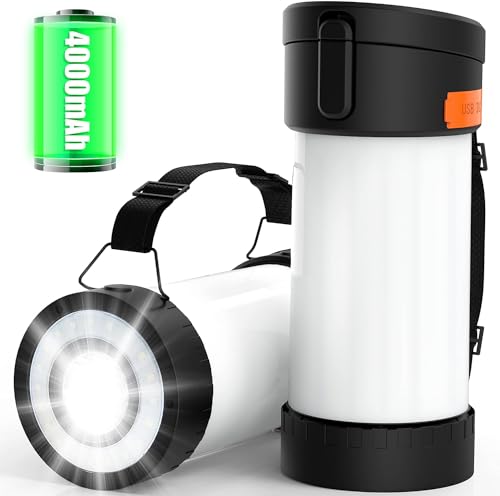 Camping-Lantern-Rechargeable-4000mAh-Battery-Operated-Lamp-Outdoor-LED-Camping-Lantern10-Light-ModesTent-Light-Reading-Lamp-Flashlight-for-Power-OutagesHurricaneEmergency-CampingHome