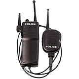 Walkie Talkie Set Prop | Plastic Walkie Talkie Toy | Walky Talky for Kids | Pretend Walky Talky | Kid Gadget Toys | Security Dress Up Kids | Non-Functioning Prop | Black