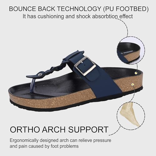 Image of Centrino Men's Berkin-Style Slip-On Sandals | Open Toe Design | Soft PU Footbed | Lightweight & Comfortable | Arch Support | On-Grip Sole | Casual Outdoor Wear (6867)