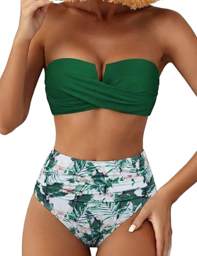 Hilor Bandeau �c�[�s�[�X ���� �����p �X�g���b�v�t�� ���g�� �n�C�E�G�X�g ���� �Z�N�V�[ �v�b�V���A�b�v �r�L�j ����, �O���[��&�s���N�̗t, 16