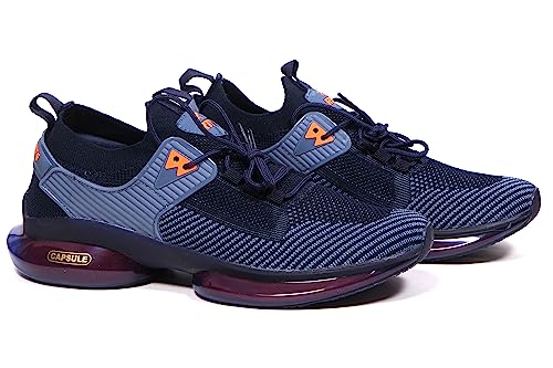 Image of RTP Men's Sports Running,Walking & Gym Shoes with Lightweight Carbon Cushion Technology EVA Sole with Memory Form Casual Sneaker Shoes for Men's & Boy's Blue