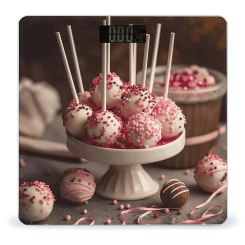Báscula digital de baño Stack of Cake Pops con pantalla LED miniatura 1