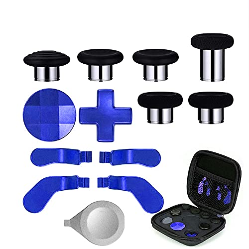 Image of 14IN1 Metal Alloy Thumbsticks Trigger D-Pads Button Set for XBOX One Elite Series 2 ( model 1797 ) Controller - Blue