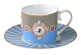 Pip Studio Tasse mit Untertasse Love Birds Medallion | Multicolour - 200 ml